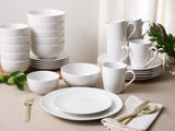 Zen Buffet porseleinen serviesset, servies voor 6 (30 stuks), wit (kopjes)
