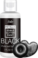 Vloeibare eetbare glitter, 60 ml Naty Shop Zwart