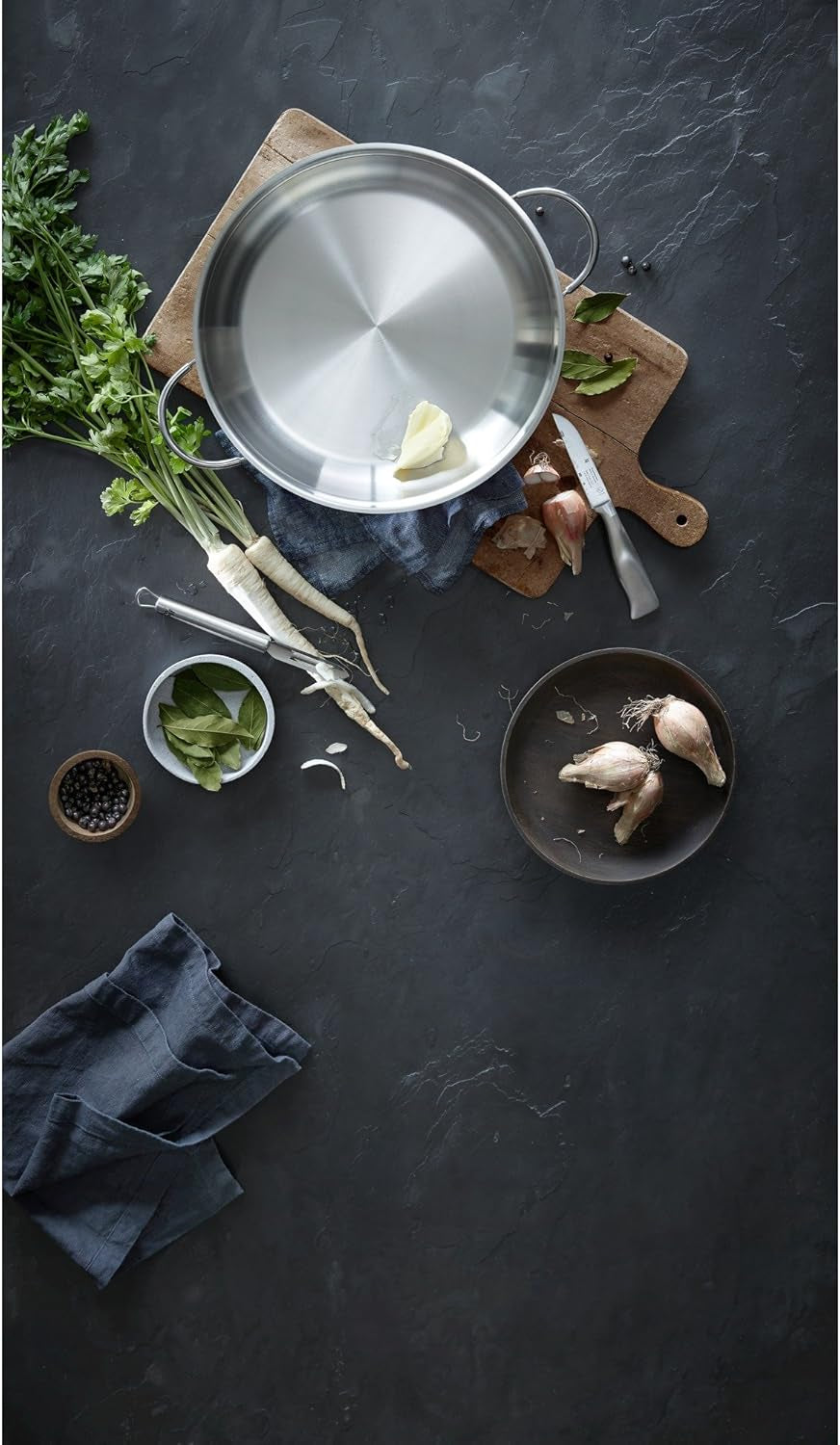 WMF Profi serveer-/braadpan 28 cm inductie, Cromargan roestvrijstalen pan, open Potten en pannen Naty Shop