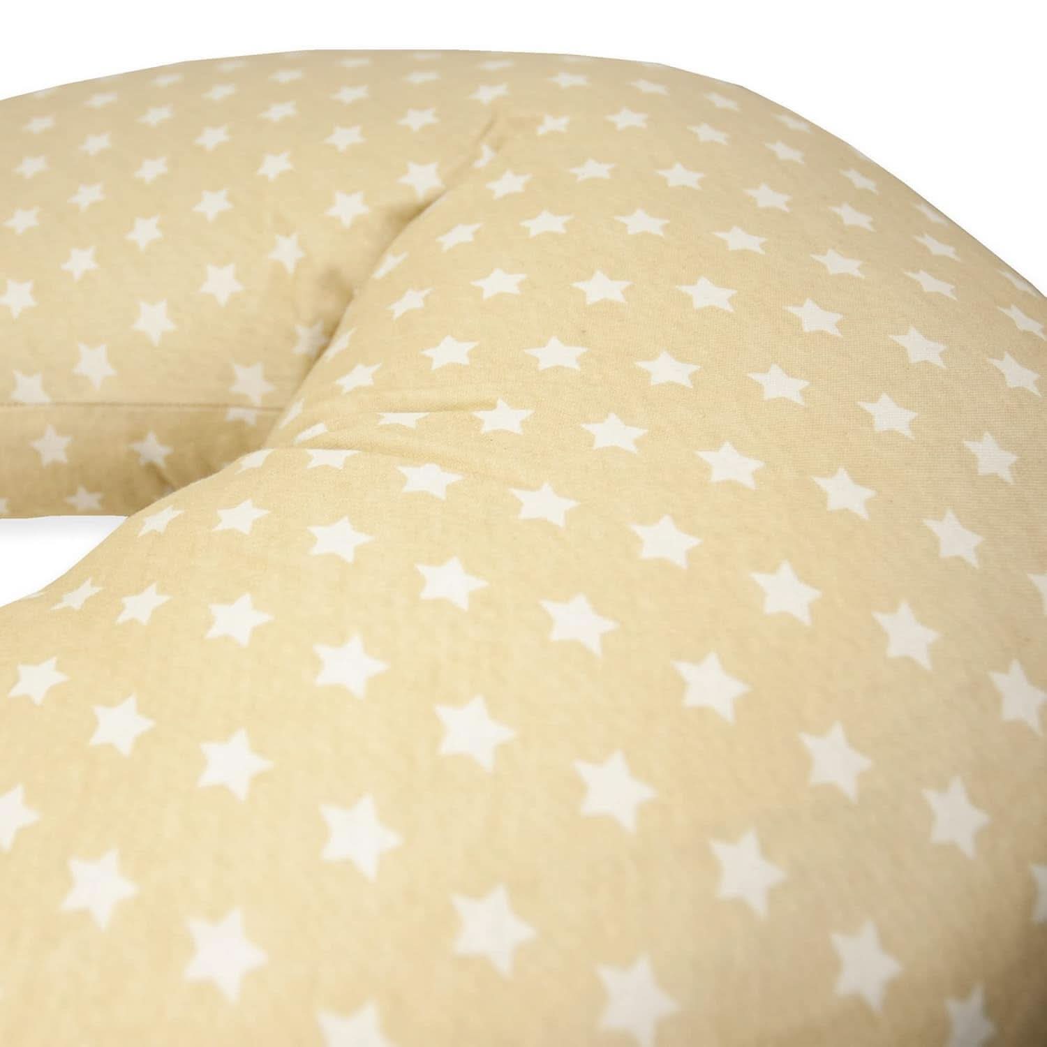 Voedingskussen voor pasgeborenen, XL, 100% katoenen hoes, afneembaar en wasbaar, polyester vulling, stermotief Accessoires Voeding en borstvoeding Bebe Naty Shop