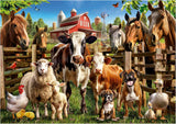 Educa - Puzzel van 500 stukjes voor volwassenen | Stoute boerderijdieren. Afmetingen: 48 X 34 cm. Inclusief Fixpuzzel puzzellijm. 11 jaar lang (19905) Puzzle Naty Shop