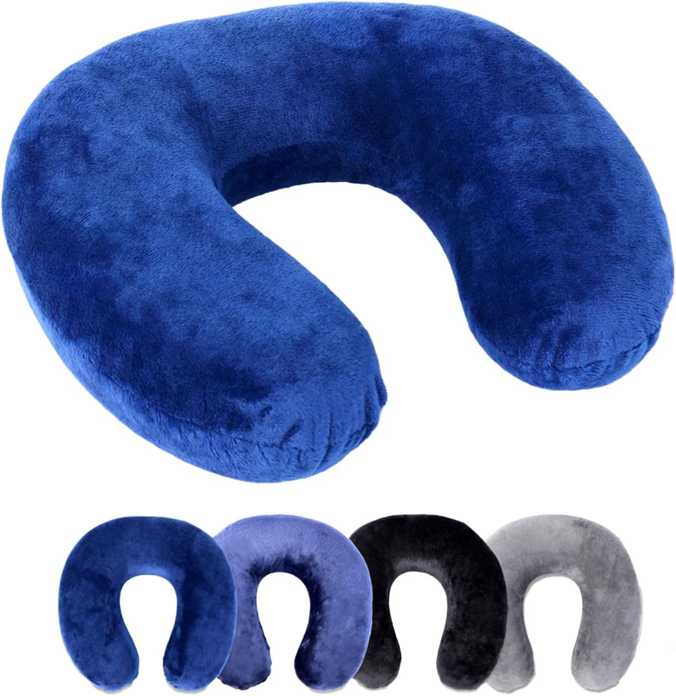 Rocco eK nekkussen, 4 kleuren beschikbaar, reiskussen, neksteunkussen, orthopedisch neksteunkussen, traagschuim