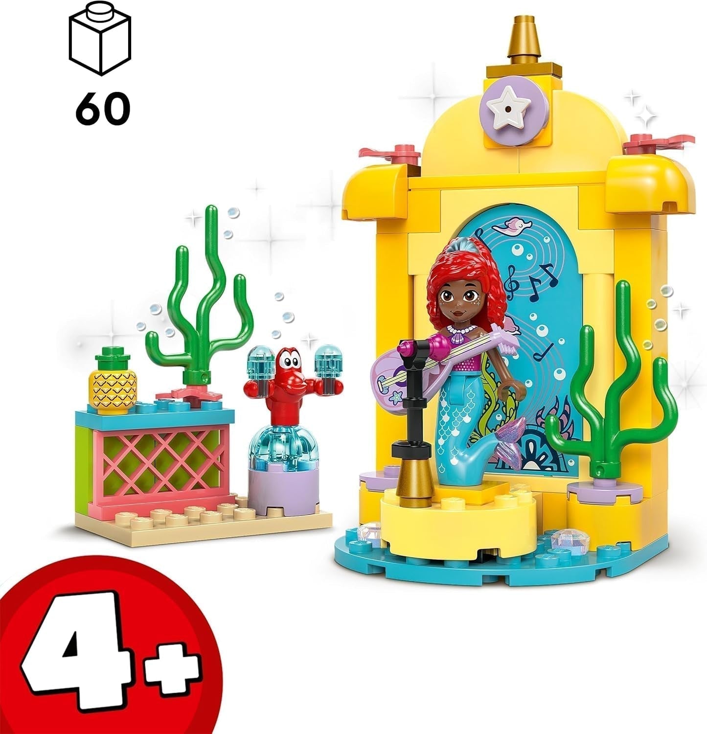 LEGO Ç€ Disney Prinses Arielle's muzikale podiumbouwspeelgoed voor kinderen met 2 figuren, cadeau-idee voor meisjes en jongens vanaf 4 jaar en fans van tv-series, kinderspeelgoed 43235 Bouwsets Beuche in LEGO-Store