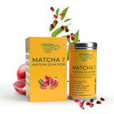 ® Ceremonial Matcha Powder X Granaatappel 100G [Ondersteunt gewichtsverlies en stofwisseling] - Groene thee voor een actieve en gezonde levensstijl - Groene thee zonder toevoegingen (puur en natuurlijk)