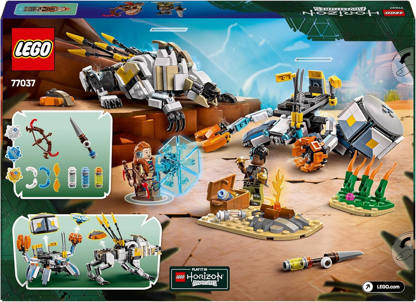 LEGO Horizon-avonturen Aloy en Varl Vs. Gepantserde Walker en Sawtooth, speelgoedmonsterauto en minifiguren, verzamelset voor videogamefans, jongens en meisjes ouder dan 9 jaar 77037 Bouwsets Besuche in LEGO-Store