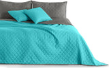 Decoking Sprei 200 X 220 Cm Grafiet Antraciet Zilvergrijs Tweezijdige sprei gemakkelijk te onderhouden Axel Bedden en Dekens Besuche den DecoKing-Store Axel Türkis Staal 170 X 210 Cm