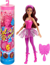 Barbie Color Reveal-pop en accessoires, Ballerina-serie, 6 verrassingen om uit te pakken, inclusief kleurverandering, Geïnspireerd door de belangrijkste ballettrend (stijlen kunnen variëren), HRK17 Naty Shop Dolls Standaardtitel