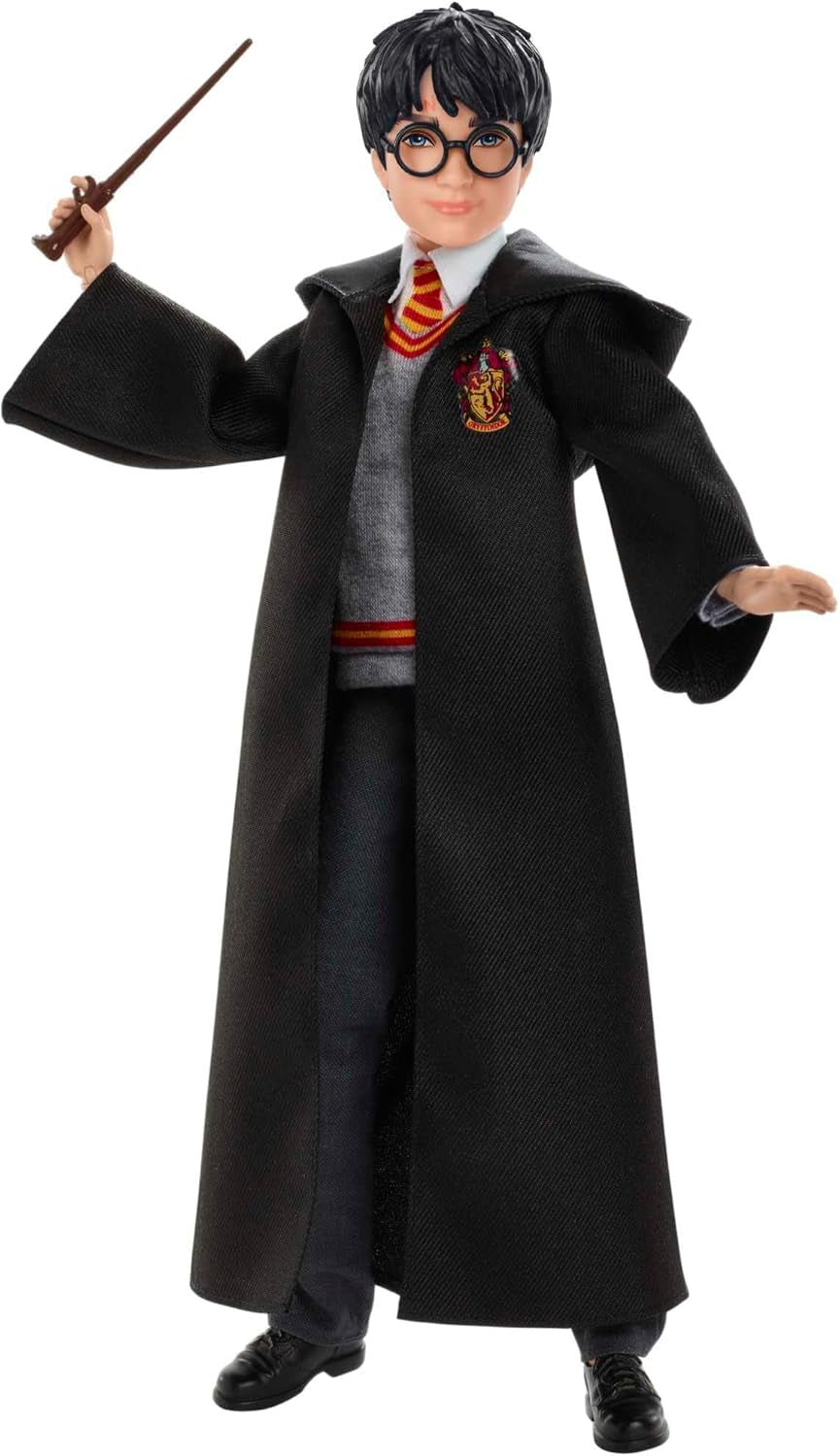 Mattel Harry Potter - verzamelpop (ca. 26 cm) met Zweinsteinuniform, Griffoendor-jas en toverstaf vanaf 6 jaar FYM50 Actiefiguren Naty Shop Eenpersoonsbed