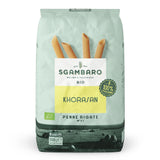 Biologische Penne Rigate Pasta N.91 - 500g van Khorasan Tarwe - Oude tarwe, rijk aan eiwitten, 100% verbouwd in Italië - Veelzijdig in de keuken en rijk aan voedingsstoffen