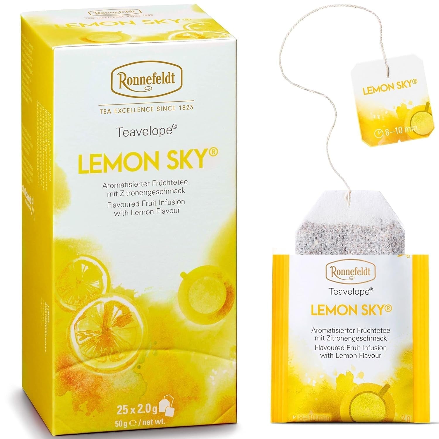 Teavelope "Lemon Sky" - Vruchtenthee met citroensmaak, 25 theezakjes, 50 g
