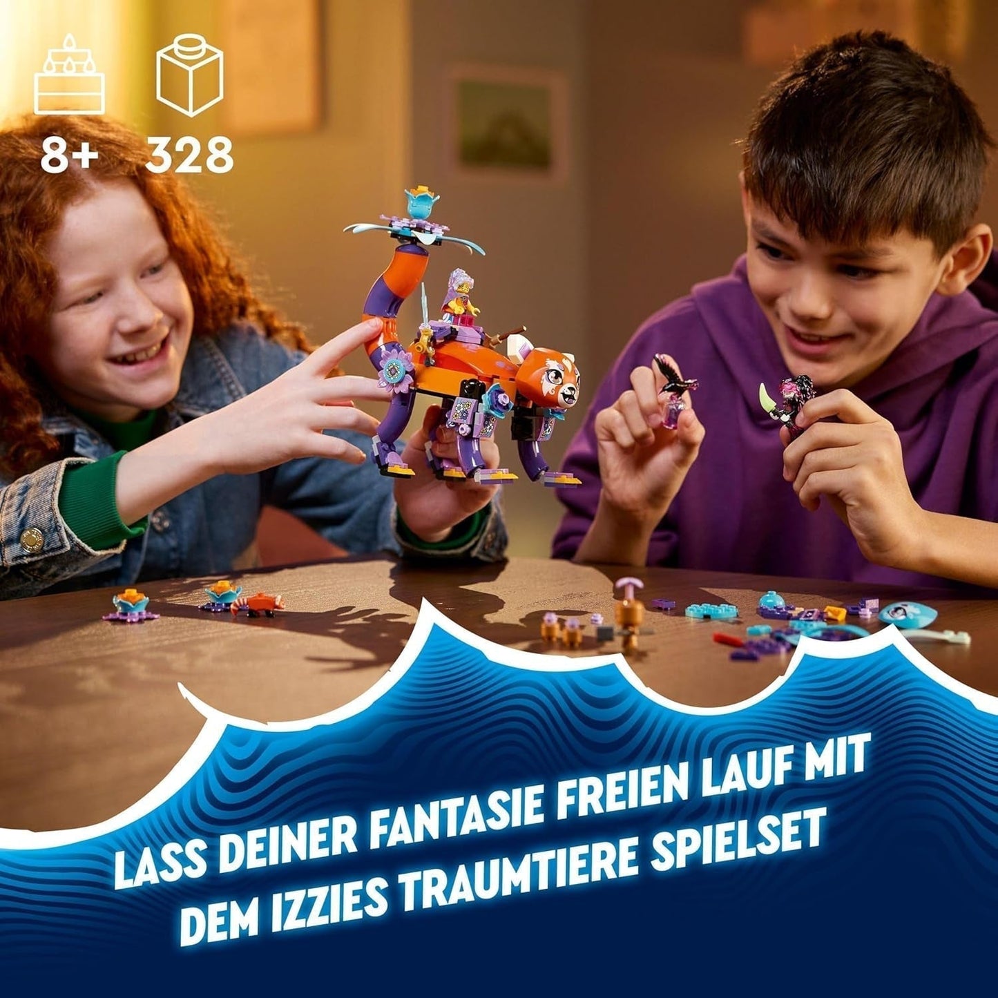 LEGO Dreamzzz 3-in-1 Izzies droomdieren, magisch ei met minifiguren van Izzy en Dizzy en dierenfiguren, fantasiespeelset, cadeau voor meisjes en jongens vanaf 8 jaar 71481 Bouwsets Besuche den LEGO-Store