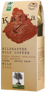 Kaffa Wild-Kaffee milde ganze Bohne 2er-Pack (2x 250g) bio vegan eerlijke Arabica MildBohx2