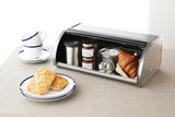 Rollende broodmand/Brilliant Steel (inclusief zijpanelen) Naty Shop voedselopbergdozen