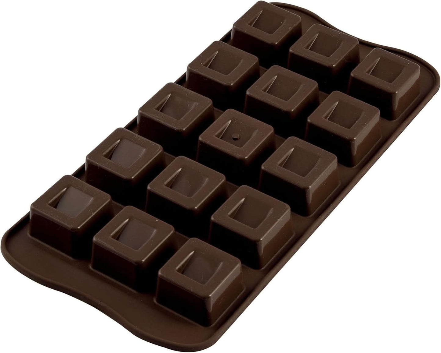 Siliconenvorm Praline Silikomart Kegel Ø 2,6 x H 2,8 cm, 7,5 ml, 15 holtes (SCG20) Keuken Naty Shop Scg02 Kubus