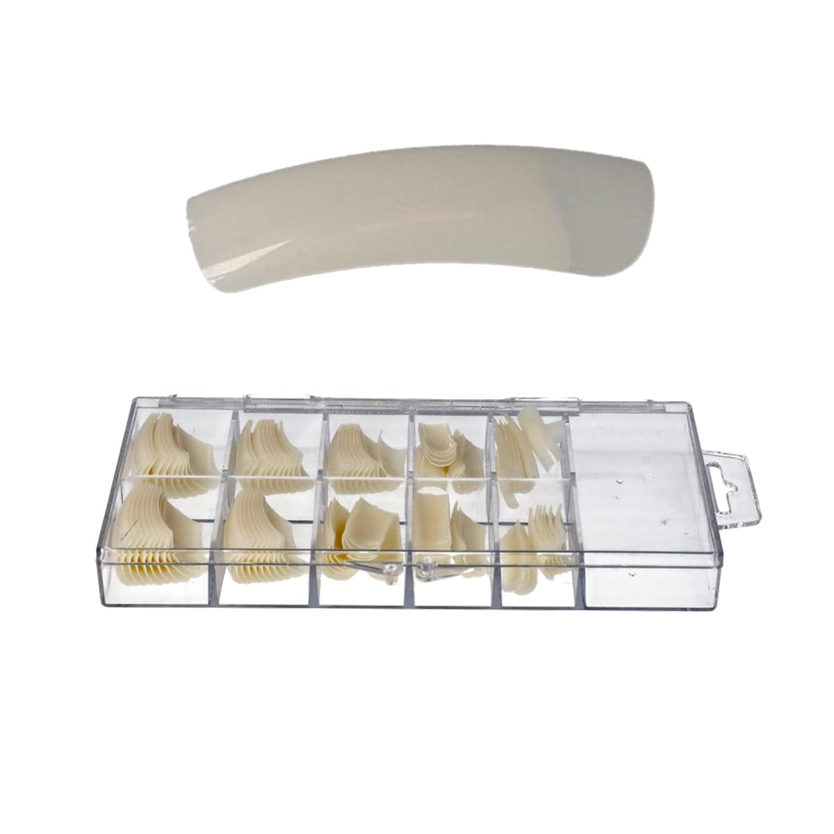 Sun Garden Nails monofasische transparante gel 30ml + doos met 100 tips + lijm voor tips 7ml