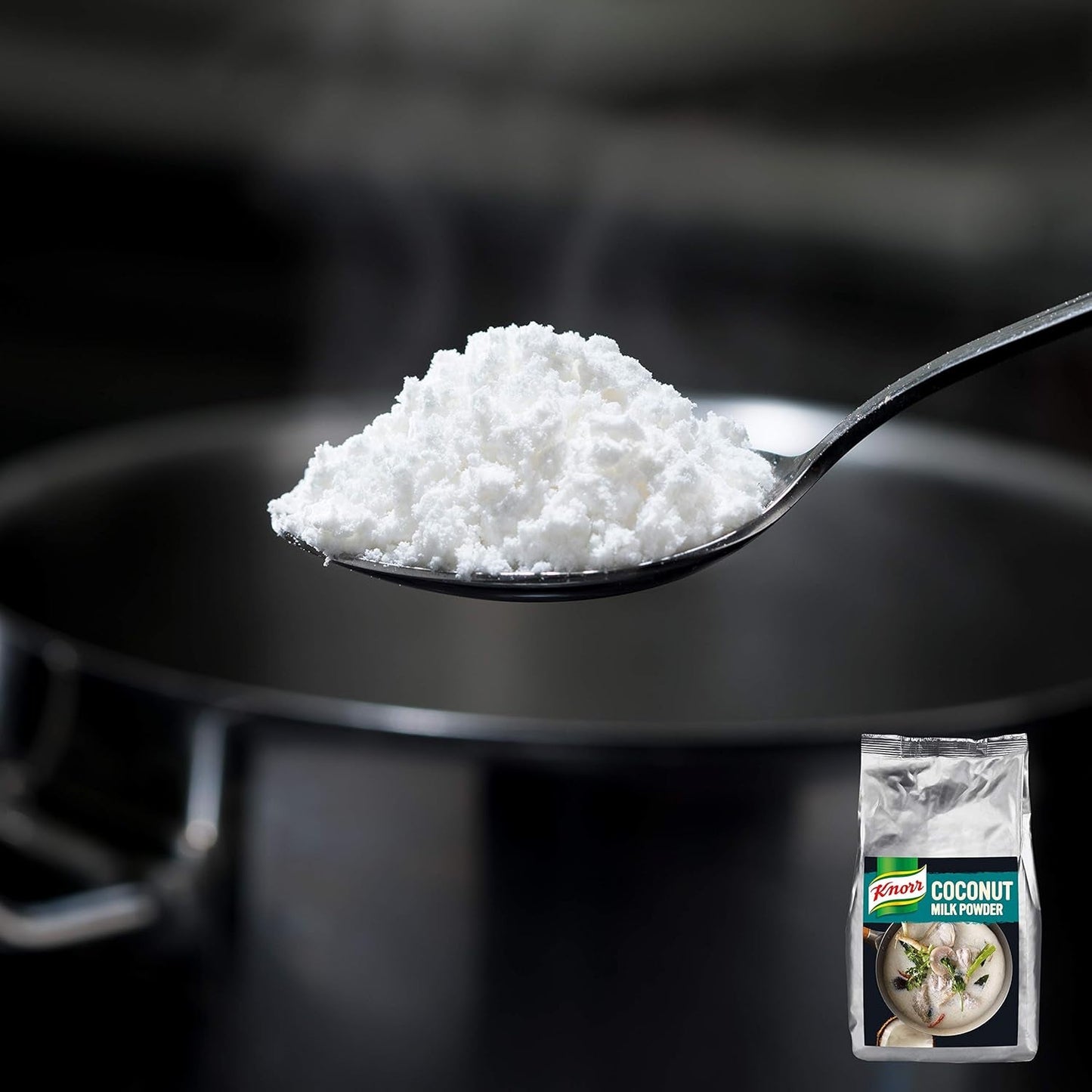 Knorr Kokosmilch Pulver (Melkpoeder aus 20 frischen Kokosnüssen, ergibt 6,6 Liter Kokosmilch) 1er-pakket (1 x 1 kg)