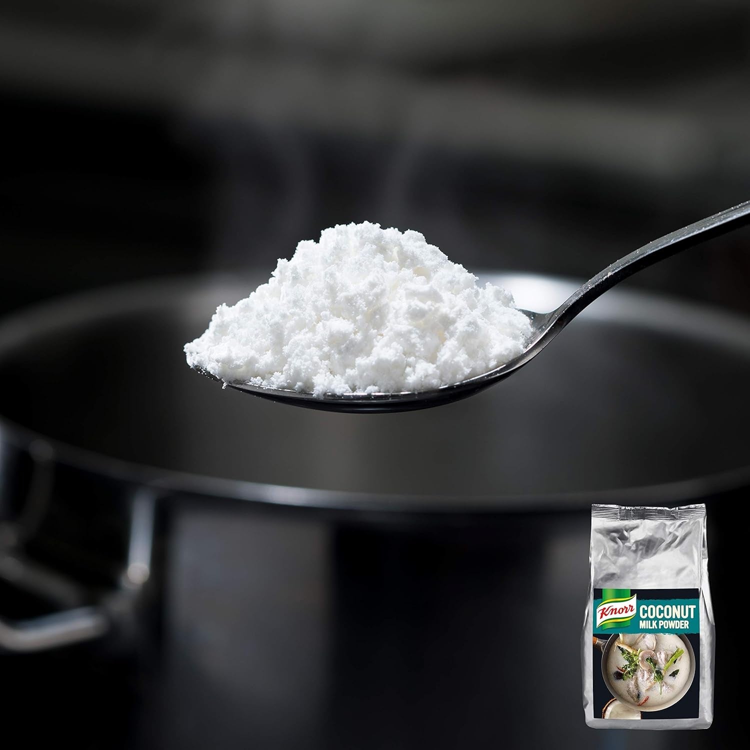 Knorr Kokosmilch Pulver (Melkpoeder aus 20 frischen Kokosnüssen, ergibt 6,6 Liter Kokosmilch) 1er-pakket (1 x 1 kg)