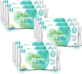 Pampers Acqua Pura Babydoekjes 468 stuks (3 stuks) - 99% water, 100% katoen, 0% plastic, alcohol en parabenen - Ideale reinigingsdoekjes voor de gevoelige huid, vochtig, geen toegevoegde ingrediënten