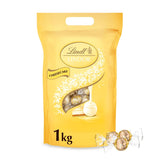 Lindt-chocolade | LINDOR Cheesecake Tas | 1 kg | 80 balletjes van witte melkchocolade met smelt-in-de-mond-cheesecakevulling | Chocoladegeschenk om te delen