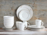 CreaTable, 23601, Romantic Vintage Series, 16-delige serviesset voor 4 personen, porseleinen combinatieservies, vaatwasmachine- en magnetronbestendig, kwaliteitsproductie