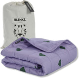 Verzwaarde babydeken | 3,5 kg | 100X150Cm | Therapiedeken | Verzwaarde dekens | Zware deken (blauw tijgergezicht, 3,5 kg - 100 x 150 cm) BLENKZ bedden en dekens. Paars hart 3,5 kg - 100 x 150 cm
