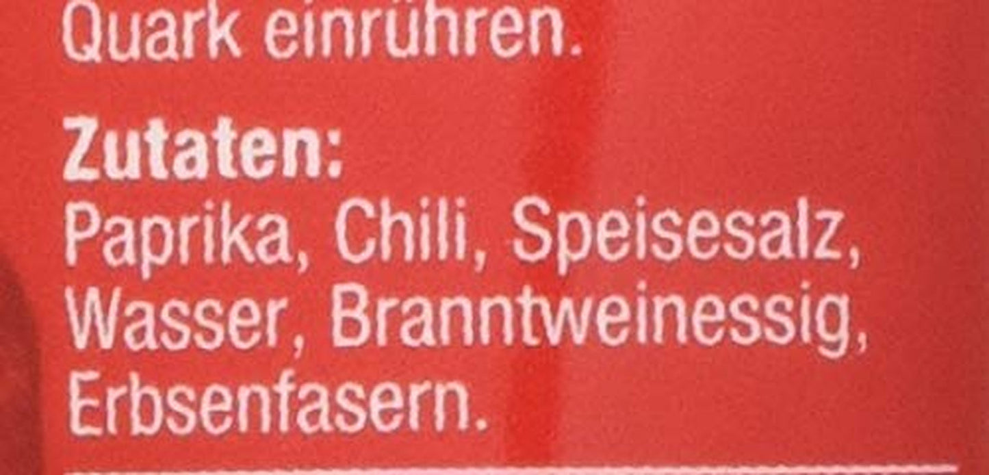 Fuchs Gewürze – Chili Gewürzpaste, vollmundig piquantes Aroma, Paste zum Würzen von scharfen Soßen, Fleisch-Gerichten of Suppen jeglicher Länder-Küchen, 65 g