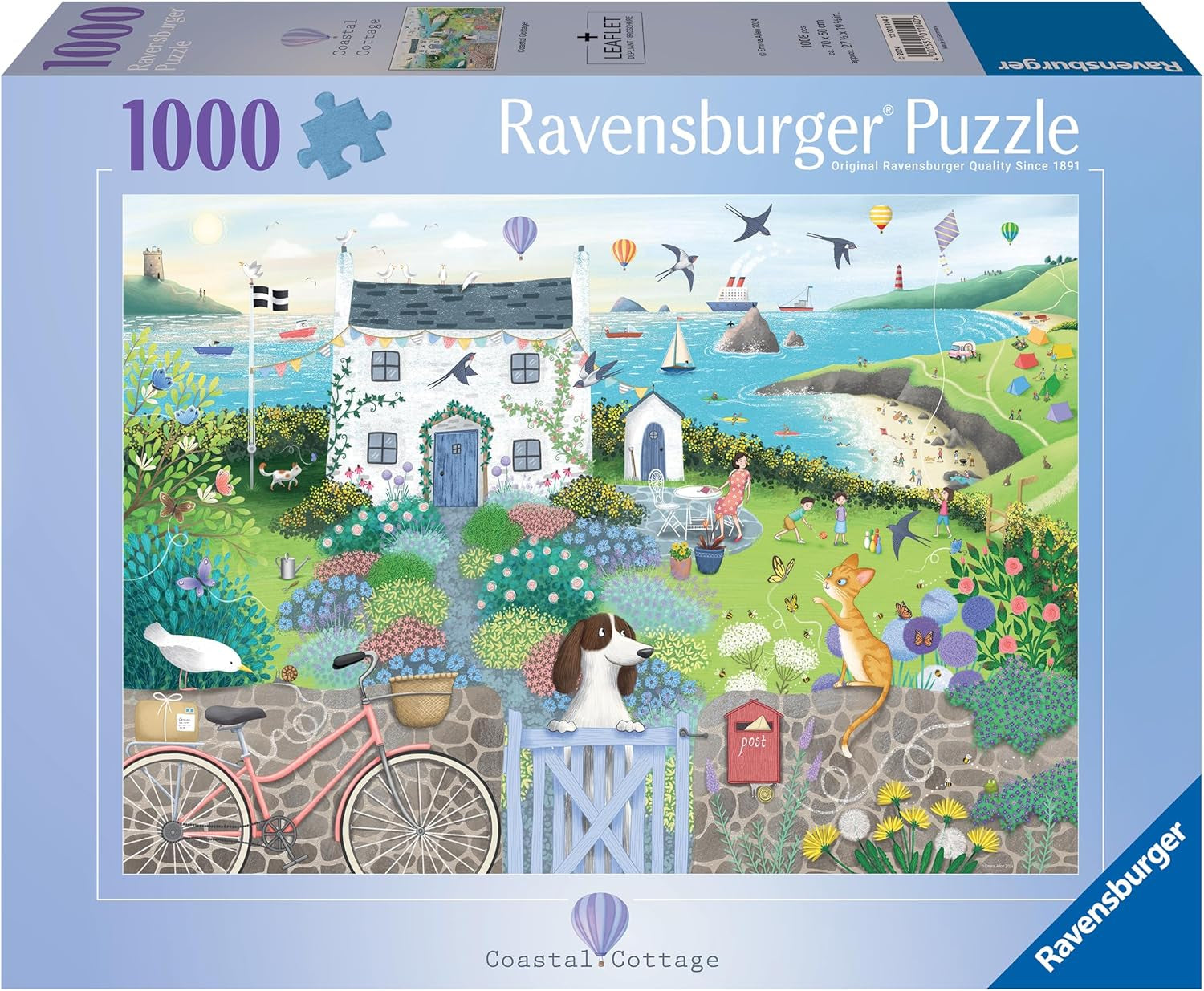 Ravensburger Puzzel 12001104 - Coastal Cottage - legpuzzel 1000 stukjes voor volwassenen en kinderen vanaf 14 jaar Puzzel Naty Shop