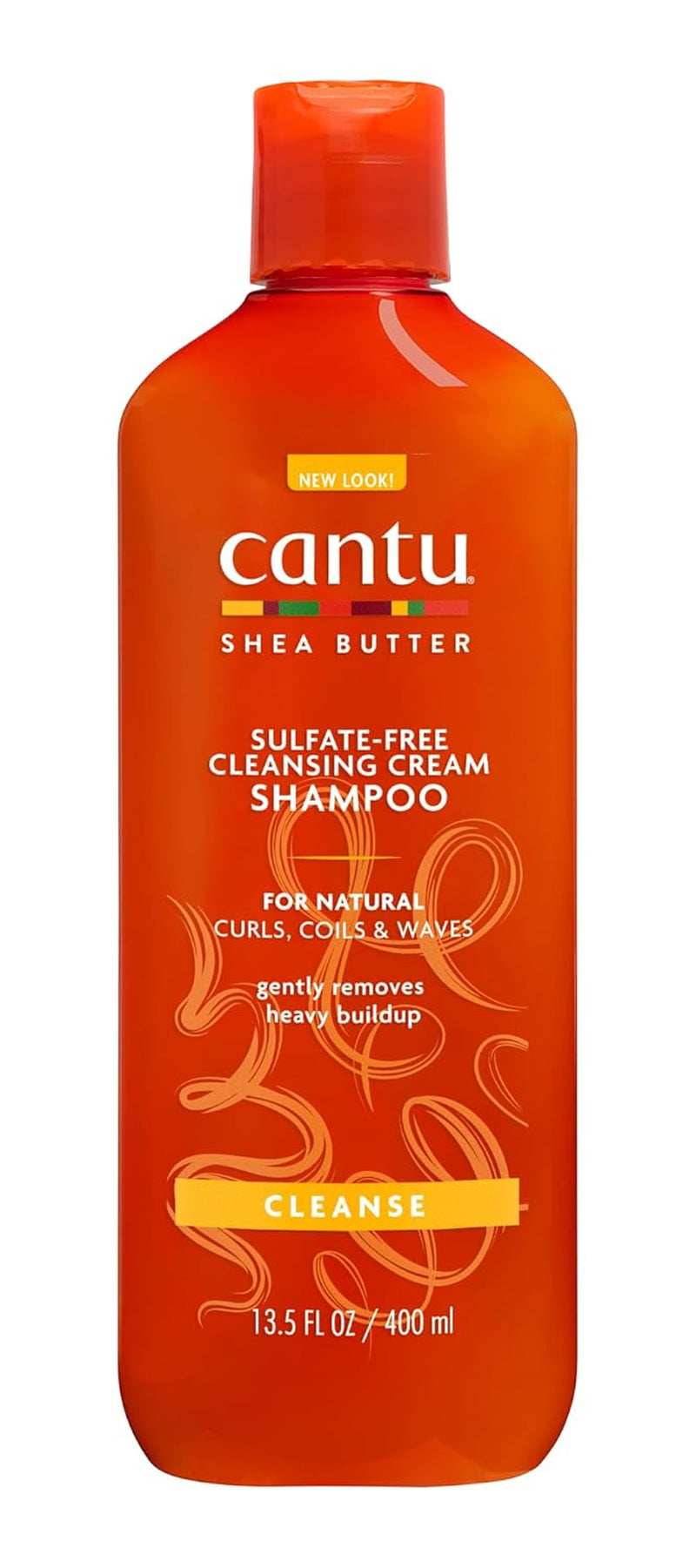 Cantu Cleansing Cream Shampoo – Shampoo voor Lockiges en Krauses Haar – Reichhaltige Formel Aus Shea Butter – Sanfte en Tiefenwirksame Reinigung voor Haar en Kopfhaut – Sulfaatvrij – 400 Ml Douche en Bad Cantu Standaardtitel
