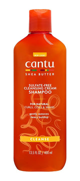 Cantu Cleansing Cream Shampoo – Shampoo voor Lockiges en Krauses Haar – Reichhaltige Formel Aus Shea Butter – Sanfte en Tiefenwirksame Reinigung voor Haar en Kopfhaut – Sulfaatvrij – 400 Ml Douche en Bad Cantu Standaardtitel