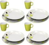 All-inclusive melamine borden, Space - set van 16 stuks