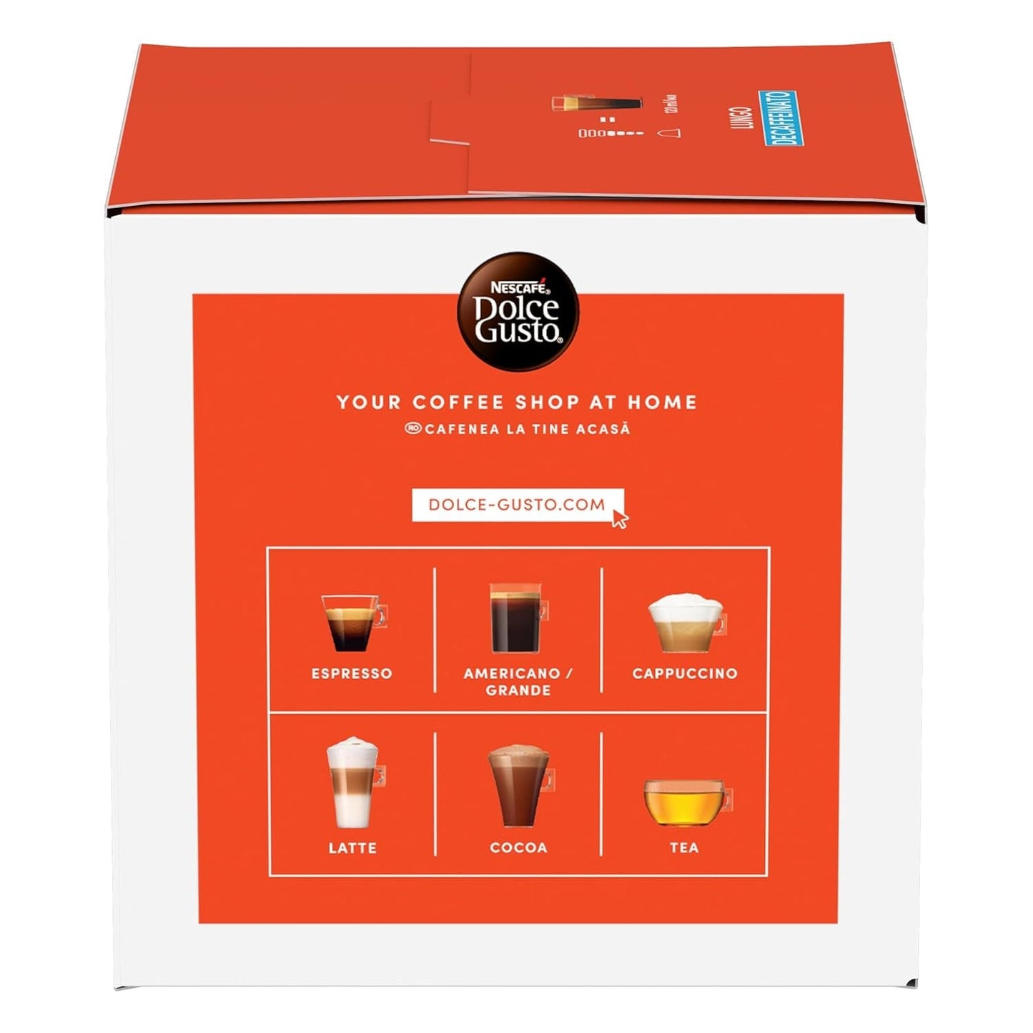 NESCAFÉ DOLCE GUSTO Lungo Decaffeinato koffiecapsules 3er-pakket (3 x 16 capsules)