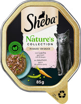SHEBA Natvoer voor katten, Nature's Collection in zalmsaus, 2 x 11 x 85 g