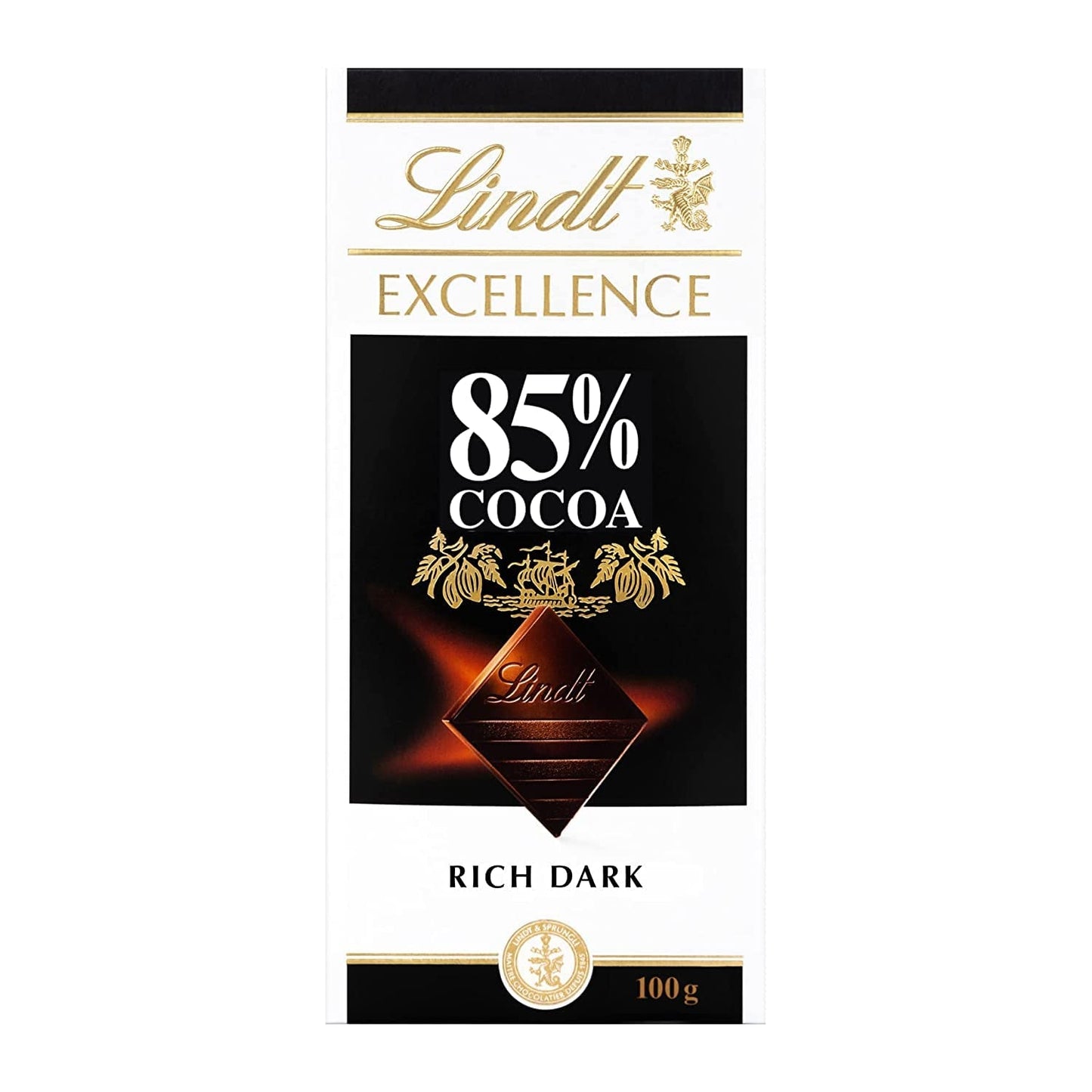 Lindt-chocolade | Reep EXCELLENCE 85% Cacao | 100g | Extra pure chocolade | Veganistische chocoladereep