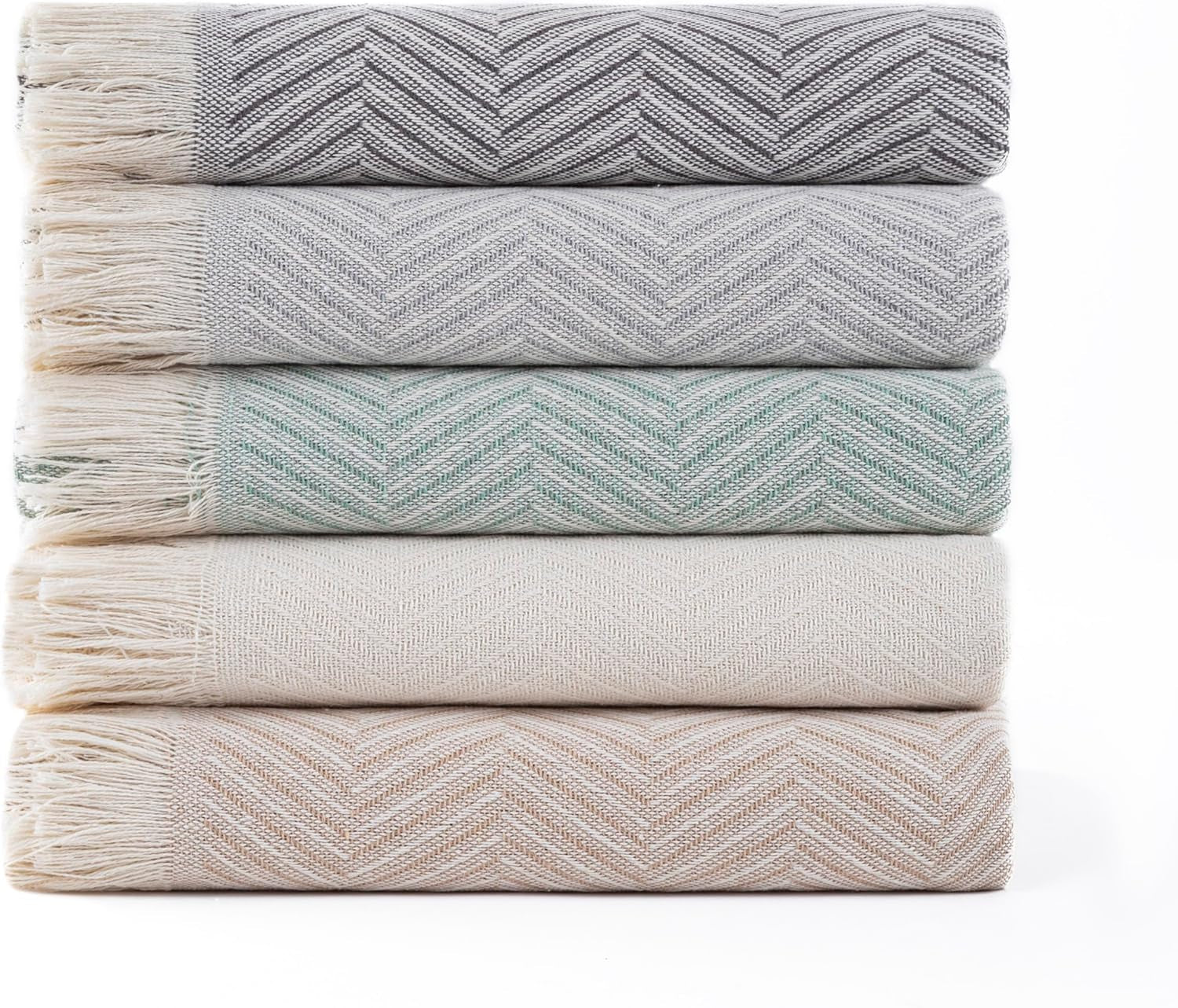 Todocama multifunctionele sprei, sprei, sprei, bankhoes, jarapas, visgraatmotief (230 X 260 Cm, zandbeige). Bedden en dekens Besuche den Todocama-Store