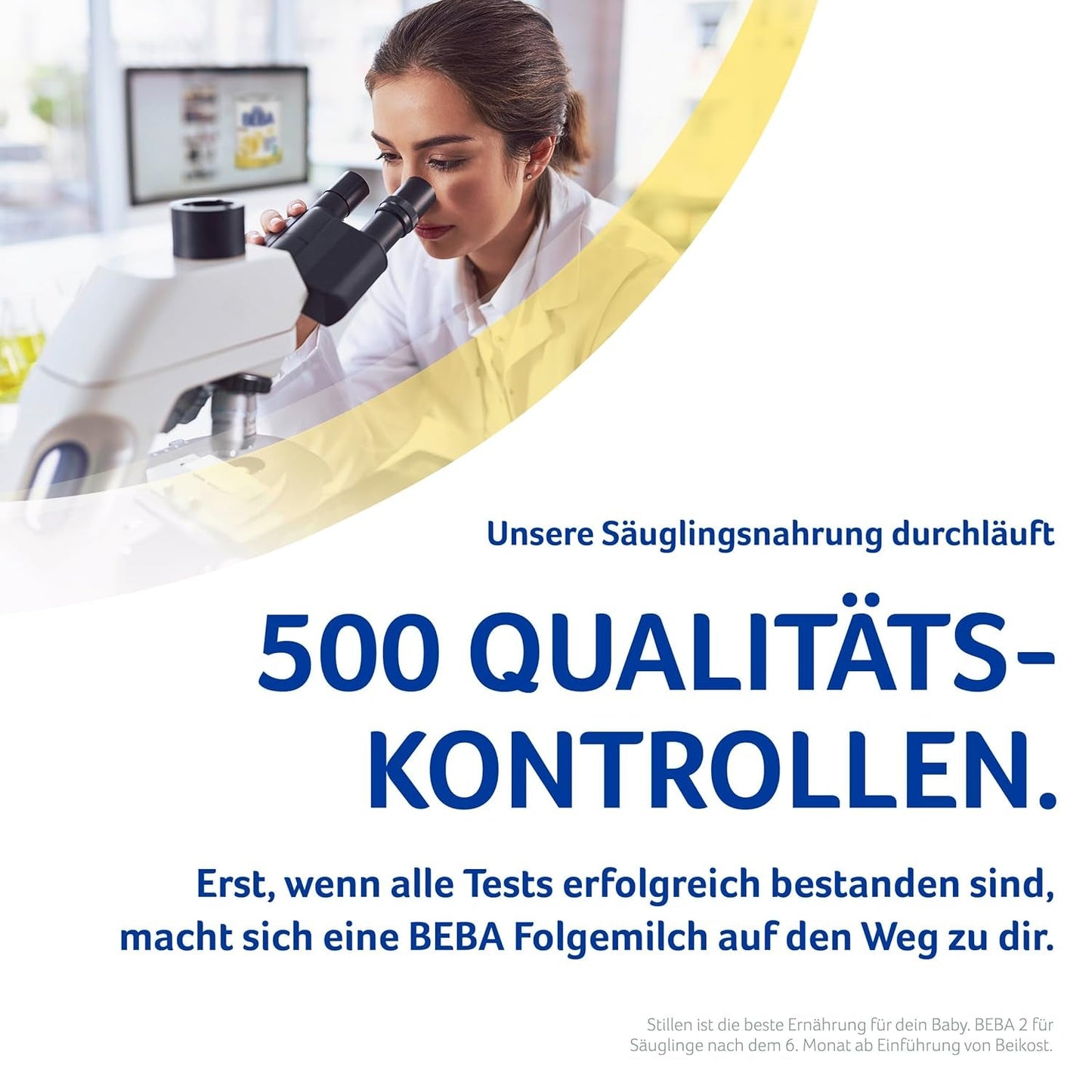 BEBA 2 - Opvolgmelk na 6 maanden, met 5 HMO-complex, leeftijdsafhankelijk eiwitgehalte, lactosevrij, palmolievrij, visolievrij, babyvoeding, babymelkpoeder, verpakking van 3 (3 x 800 g)