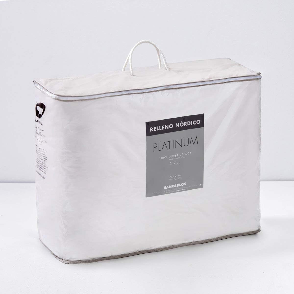 Platinum, ganzendons, 300 G/M², 240 X 220 Cm, wit (wit) Dekbedden en dekbedden Naty Shop