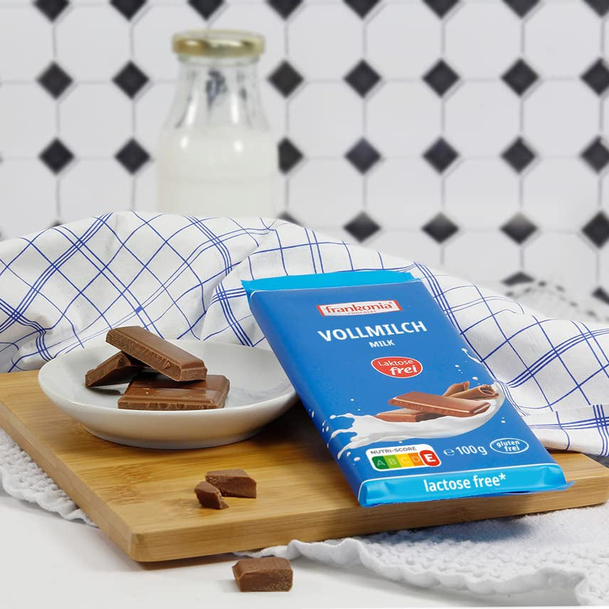 frankonia CHOCOLADE Volle melkchocolade zonder lactose en gluten, 100 g