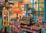 Schmidt Spiele 59654 Geheime puzzel, In het naaiatelier, puzzel 1000 stukjes Puzzel Naty Shop