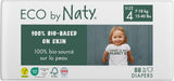 Eco Diapers Eco by Naty Baby Eco Diapers - premium biologische luiers, milieuvriendelijk, gemaakt van plantaardige materialen, ideaal voor de gevoelige babyhuid (maat 5 - 80 stuks)