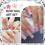 1 Karton Nail Art Charms, 3D Bloemen Nagelkunst Charms, Acryl Blumen Nagel Strass Mit Ornamenten, Nagel Edelsteine, Nagel Zubehör Für Mädchen, Nagelkunst Decoratie, DIY Handwerk Nail Design