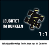 De drie??? - Misdaadpuzzel - De villa van de puzzels van KOSMOS 697976, 300 stukjes, Glow in the dark, Met UV-lamp, Lezen, Puzzel, Puzzels oplossen, Detectivepuzzel Vanaf 10 jaar Puzzel Naty Shop