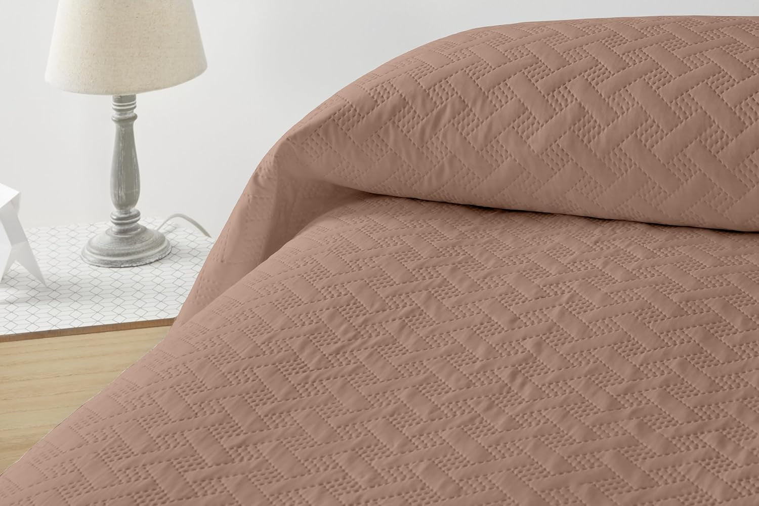 LISO - Sprei voor 105 Cm - Bouti Bedsprei - Lente en Zomer - 200X260 Cm - Roze Bedden en Dekens Besuche den Degrees home-Store Bruin Bed 150 Cm