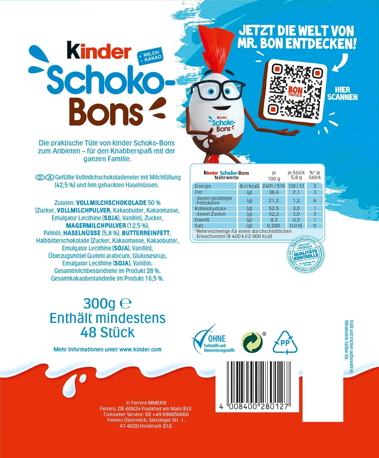 Kinder Schoko-Bons, 300g (pak van 3)