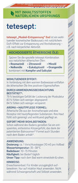 Tetesept Muskel, Ontspannend badadditief na lichamelijke inspanning, 125 ml Douche en bad Naty Shop