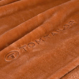 TOM TAILOR Wellsoft Deken, 150X200 Cm, 100% Polyester/ Wellsoft, geborduurd met logo, WELLSOFT BLANKET Oranje (Warm Coral) Dekens en dekbedden Naty Shop