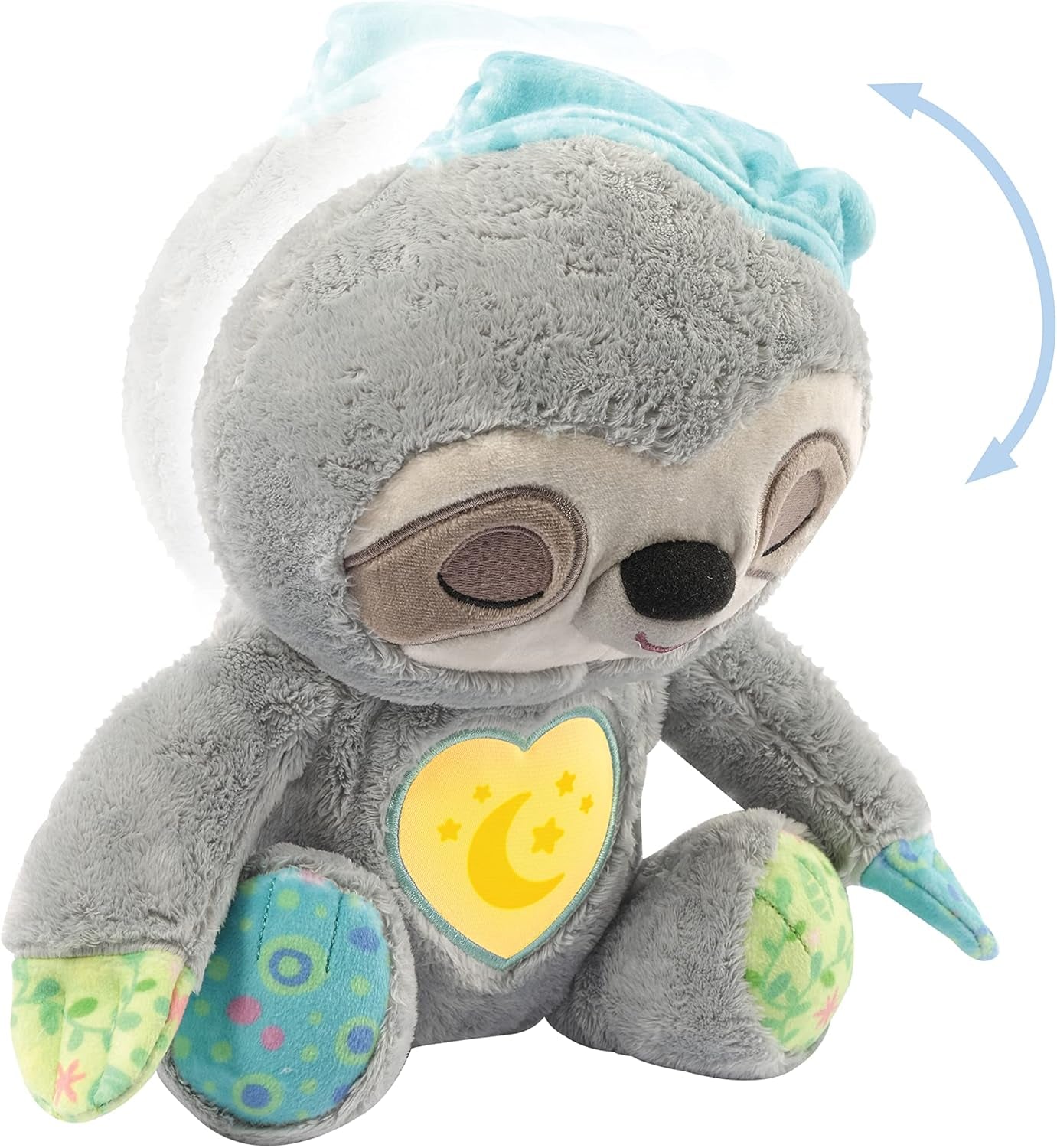 VTech Baby Schnarchi, de slaperige luiaard - Schattige knuffel om je te helpen in slaap te vallen - Met natuurlijke en alledaagse geluiden, muziek en nachtlampje - Voor baby's vanaf de geboorte Bebe Toys Naty Shop