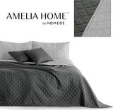 Decoking Sprei 200 X 220 Cm Grafiet Antraciet Zilvergrijs Tweezijdige sprei gemakkelijk te onderhouden Axel Bedden en Dekens Besuche den DecoKing-Store