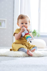HABA 304771 - Rammelaar teckelfiguur, stoffen babyspeelgoed met rammelaarmotor, speelgoed vanaf 6 maanden Speelgoed Bebe Naty Shop