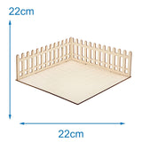 Baker Ross FN256 Mini Houten Tuinpoppenhuis - 1 Pack Kinderpoppenhuisset Knutselset