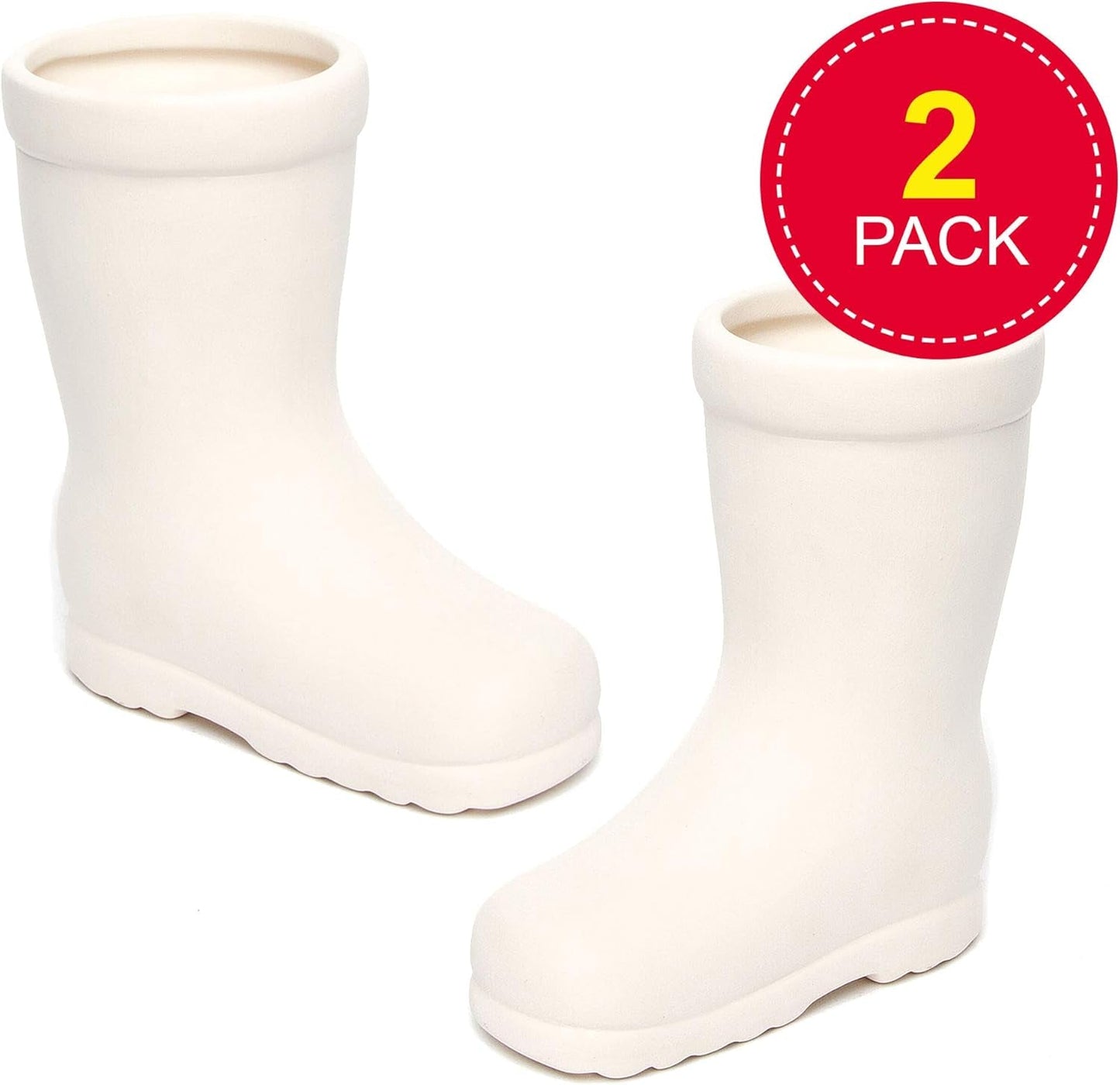 Baker Ross 'Wellies' keramische potten voor kinderen (2-pack)